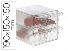 CUBO DE ARQUIVO ARCHIVO COM 4 GAVETAS EM POLIESTIRENO TRANSP