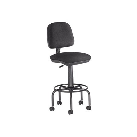 CADEIRA DE DESENHADOR ROCADA NA COR PRETA