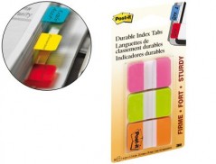 BANDAS POST-IT INDEX , 3 CORES ROSA, VERDE E LARANJA