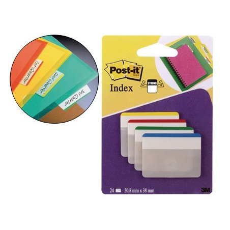 BANDAS SEPARADORAS RIGIDAS DA POST-IT, MEDIAS 50,8X38 MM