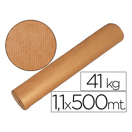 PAPEL KRAFT CASTANHO 1,10 MT X500 MTS, 41 KGS,