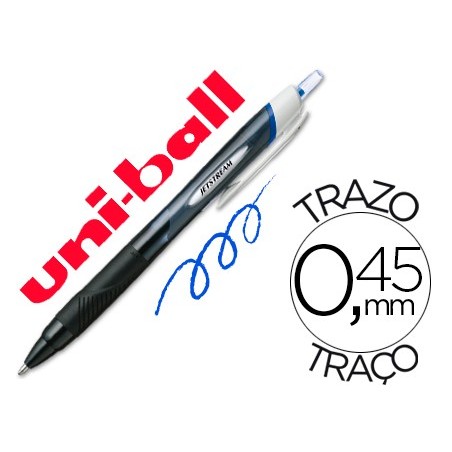 12un MARCADOR UNI-BALL JET STREAM JUNIOR SXN-150 AZUL