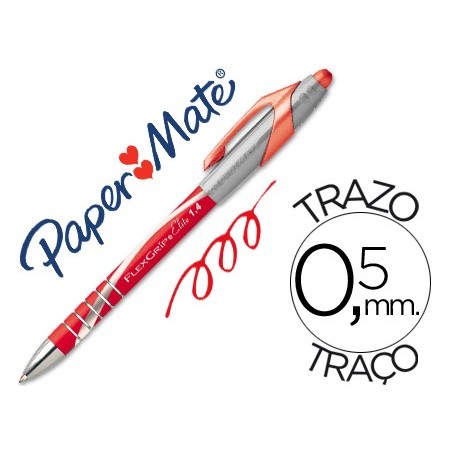 12un ESFEROGRAFICA FLEXGRIP ELITE  VERMELHA