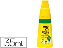 12un COLA UHU TWIST & GLUE SEM DISOLVENTES 35 ML