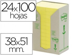 BLOCO DE NOTAS ADESIVAS RECICLADAS EM TORRE POST-IT 38 X 51