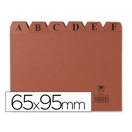 INDICES PARA FICHEIRO, CARTAO, 65 X 95 MM