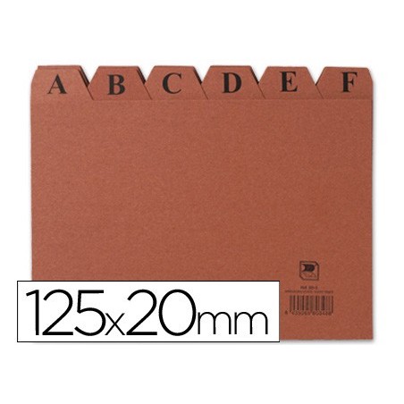 INDICES PARA FICHEIRO, CARTAO, 125 X 200 MM