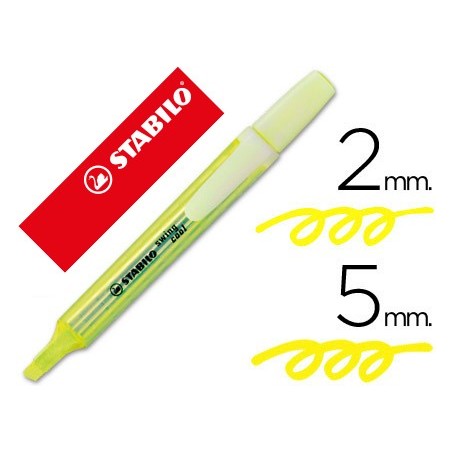 10un MARCADOR STABILO MARCADOR FLUORESCENTE SWING COOL AMARE