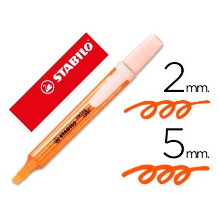 10un MARCADOR STABILO MARCADOR FLUORESCENTE SWING COOL LARAN