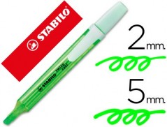 10un MARCADOR STABILO MARCADOR FLUORESCENTE SWING COOL VERDE