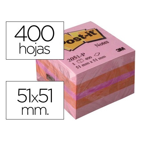 BLOCO DE NOTAS ADESIVAS POST-IT TIRA E POE POST-IT 51X51 MM