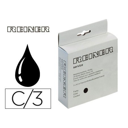 TINTA NUMERADOR PRETO R332N 45 ML PARA CARIMBOS METALICOS