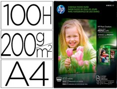 PAPEL HP PHOTO SEMI-GLOSSY -170G/M2- -A4- -100 FOLHAS
