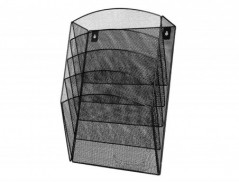 EXPOSITOR MURAL Q-CONNECT DE PAREDEE 5 BANDEJAS DIN-A4 PRETO