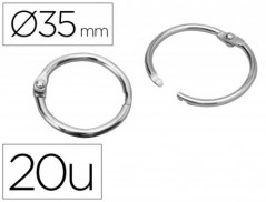 ARGOLAS NIQUELADAS, N. 3, 32 MM, CAIXA COM 20 UNIDADES