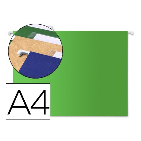 10un CAPAS DE SUSPENSAO LIDERPAPELIA4 KRAFT VERDE