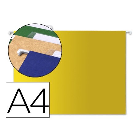 10un CAPAS DE SUSPENSAO LIDERPAPEL A4 KRAFT AMARELO