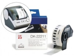 ETIQUETAS CONTINUAS BROTHER DK22211 BRANCO 29MM X 15,4 M PEL