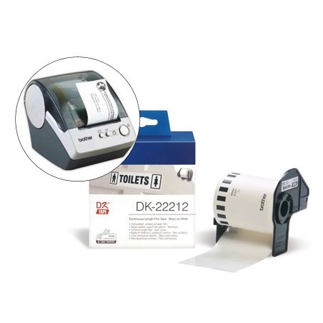 ETIQUETA BROTHER DK22212 FITA PLASTICA CONTINUA ADESIVA BRAN