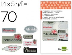 12un ETIQUETAS LIDERPAPEL URGENTE SOBRE DE 4 H. CONTIENE 12