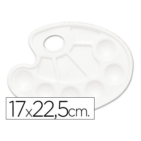 PALETA DE PLASTICO LIDERCOLOR COM 10 COMPARTIMENTOS