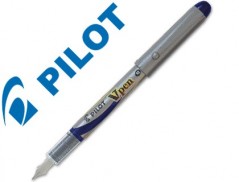12un CANETA PILOT V PEM SILVER AZUL SVP-4ML