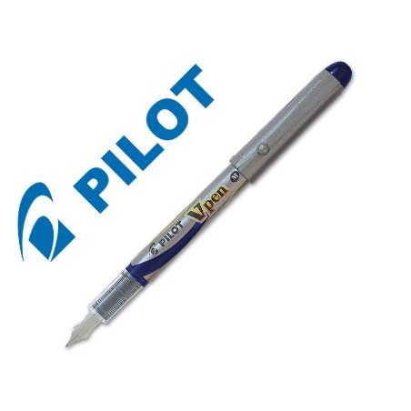 12un CANETA PILOT V PEM SILVER AZUL SVP-4ML
