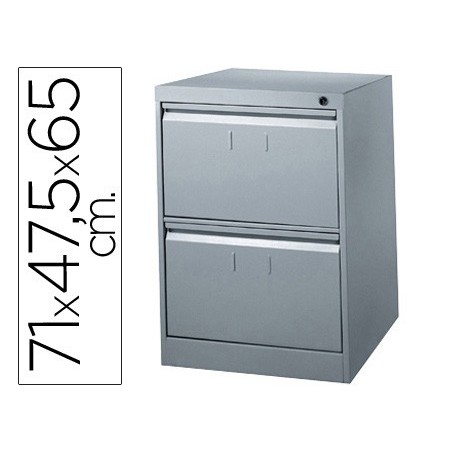 FICHEIRO METALICO PARA CAPAS DE SUSPENSAO COM 2 GAVETAS ANTI