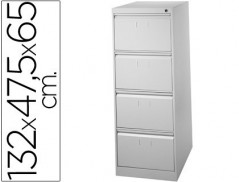 FICHEIRO METALICO PARA CAPAS DE SUSPENSAO COM 4 GAVETAS ANTI