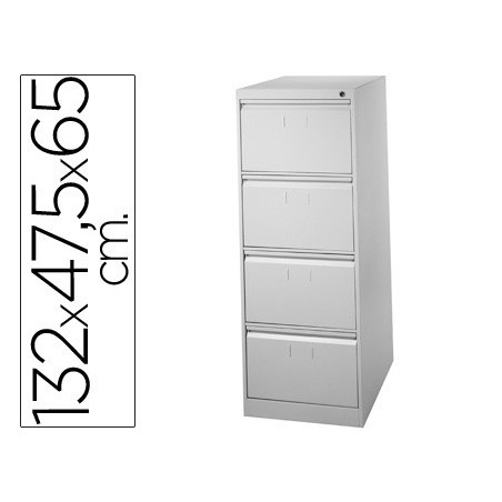 FICHEIRO METALICO PARA CAPAS DE SUSPENSAO COM 4 GAVETAS ANTI