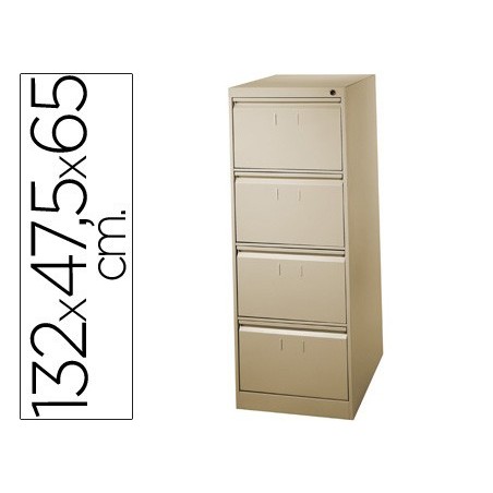 FICHEIRO METALICO PARA CAPAS DE SUSPENSAO COM 4 GAVETAS ANTI