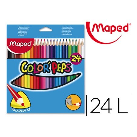 LAPIS DE CORES MAPED 183224 TRIANGULARES C/ DE 24