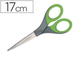 TESOURA Q-CONNECT MANGO CAUCHO 7" 17 CM BLISTER