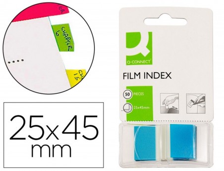 BANDAS SEPARADORAS SEPARADORAS Q-CONNECT AZUIS DISPENSADOR D