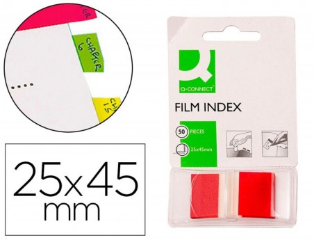 BANDAS SEPARADORAS SEPARADORAS Q-CONNECT VERMELHAS DISPENSAD