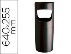 PORTA GUARDA-CHUVAS ARCHIVO EM PLASTICO DE COR PRETO OPACO 6