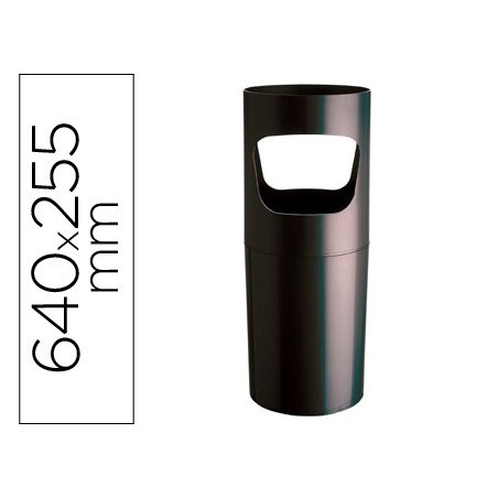 PORTA GUARDA-CHUVAS ARCHIVO EM PLASTICO DE COR PRETO OPACO 6