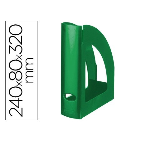 CAIXA ARQUIVO LIDERPAPEL PLASTICO VERDE OPACO