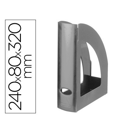 CAIXA ARQUIVO LIDERPAPEL PLASTICO CINZA OPACO