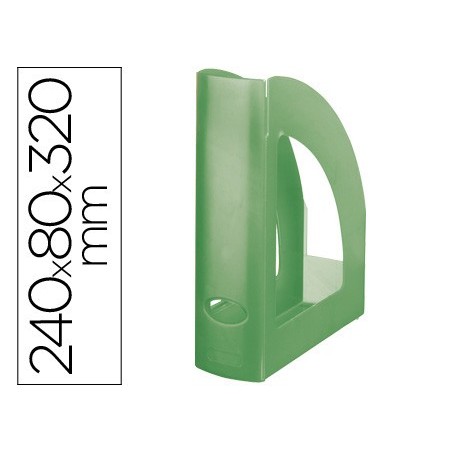 CAIXA ARQUIVO LIDERPAPEL PLASTICO VERDE KIWI TRANSLUCID