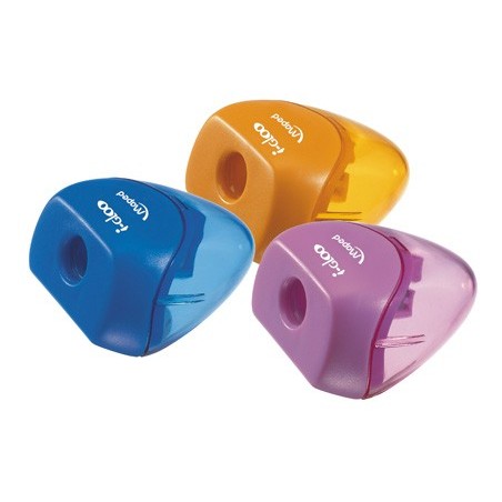 30un APARA LAPIS PLASTICO USO ERGONOMICO IGLU. CORES SORTIDA