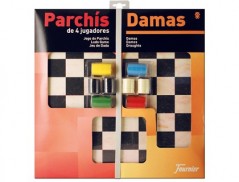 PARCHIS COM JOGO DO GANSO DAMAS TABULEIRO GRANDE 4 JOGADORES