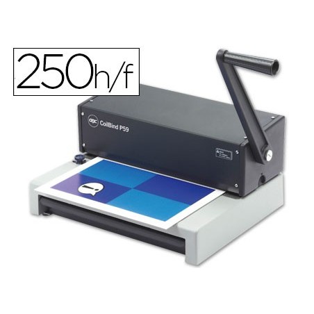 ENCADERNADORA GBC COIL BIND P59 PARA ESPIRAIS METALICAS 5:1