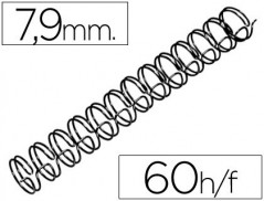 ESPIRAL GBC PRETA MODELO WIRE 3:1 7,9 MM N.5 COM CAPACIDADE