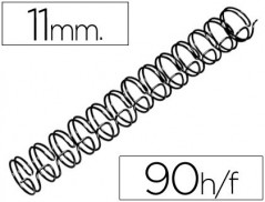 ESPIRAL GBC PRETA MODELO WIRE 3:1 11 MM N.7 COM CAPACIDADE P