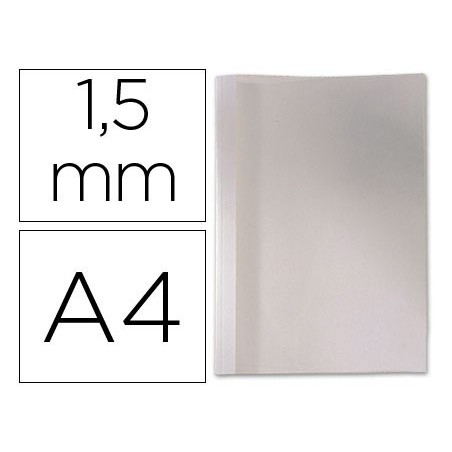 CAPA DE ENCADERNACAO TERMICA GBC EM PVC E CARTOLINA LOMBADA