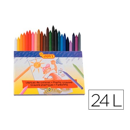 LAPIS CERA JOVI HEXAGONAL COM 24 LAPIS