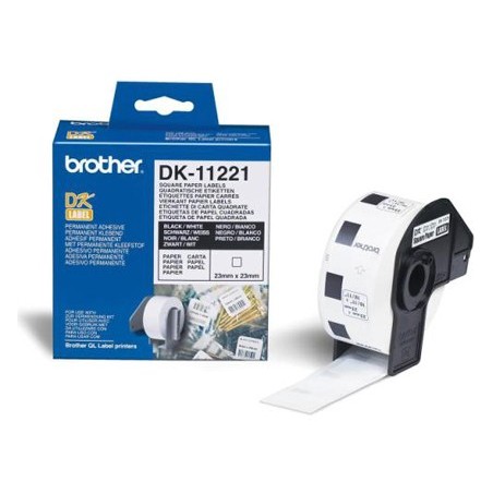 ETIQUETA BROTHER DK-11221 23X23 MM 1000 ETQ PARA IMPRESSORAS