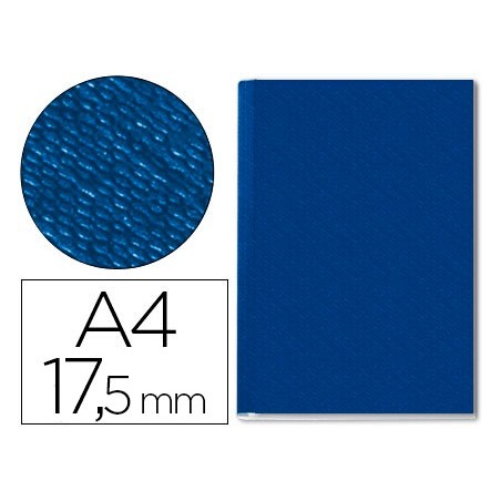 10un CAPA DE ENCADERNACAO CHANNEL RIGIDA AZUL LOMBADA 17,5 M