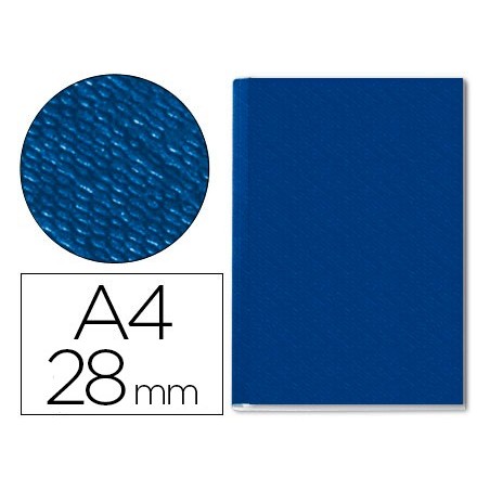 10un CAPA DE ENCADERNACAO CHANNEL RIGIDA  AZUL LOMBADA 28 MM